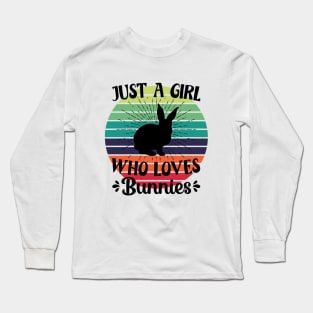 Just a girl who loves Bunnies 2 Long Sleeve T-Shirt